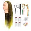 Gradient Wig Hair Mannequin Head Hairdressing Styling Training Braiding Doll