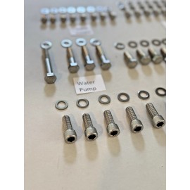 YESTERDAYS.MUSCLE.CARS Stainless Steel Engine Bolts TOP HALF 283 327 350 SB Chevy Small Block SBC SWP