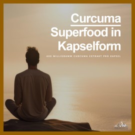 Curcuma Extrakt - 180 Kapseln - Curcumingehalt EINER Kapsel entspricht ca. 20.000mg Kurkuma - Hochdosiert aus 95% Extrakt - Laborgeprüft und in Deutschland produziert