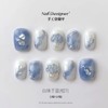 Handmade Press on Nails Shell False Nails White Pearl Press