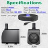 Submersible Pump 300GPH Ultra Quiet with Over Heating Protection 6ft