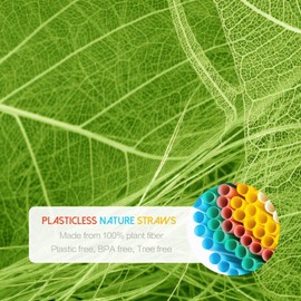 5.75" Short Cocktail Straws Plastic-Free,Colorful Disposable Drinking Straws 200pcs,Plant-Based Stylish Party Straws,A Plasticless Sturdy Drinking Straws for Hot and Cold Drinks Not Foggy