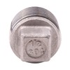 DERPIPE Stainless Steel 304 Cast Pipe Fitting, Square Head Cored