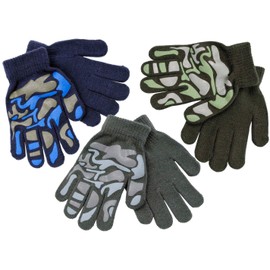 RJM Kids Grippy Camouflage Design Magic Gloves 3 Pack Multi