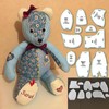 YICBOR Memory Bear Sewing Templates Set, 10Pcs Durable Acrylic Teddy
