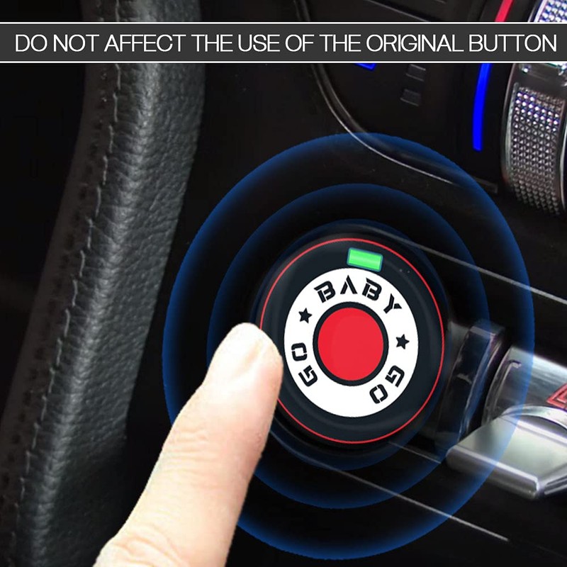 TOOLEPIC Car Push Start Button Cover for Mustang 2015-2014, Engine