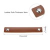 sourcing map Leather Drawer Pulls, 6.7" 4Pcs Leather Furniture Handle