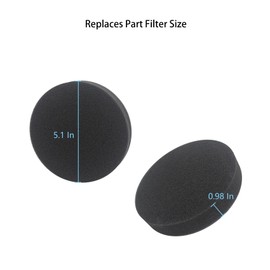 Cherimo 3333 Filter Compatible with Bissell 3333 3313 3332 3313U 3335 2191U 2191 2692 2190 2190V PowerForce Helix Turbo Rewind Pet Upright Vacuum (4 foam filters +4 felt filters)