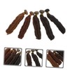 DOITOOL 5PCS Curly Doll Wig Wefts for DIY Doll Hair