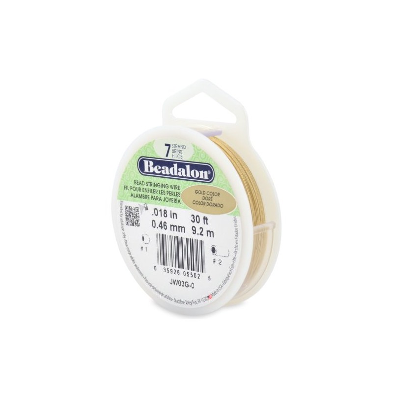 Beadalon 9.2 m Reel 0.46 mm Diameter 7 Strand Wire,
