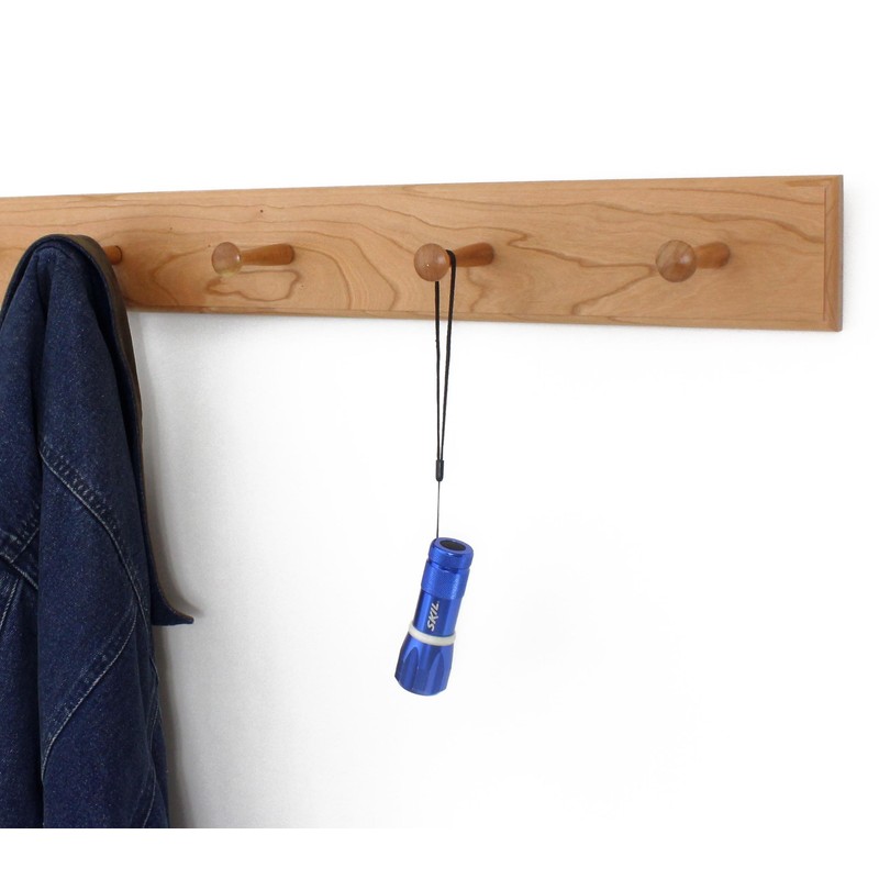 Solid Cherry Shaker Peg Racks (Natural, 41" x 3.5" with