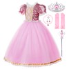 JerrisApparel - Disfraz de princesa para niñas, fiesta de cumpleaños,