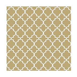 Ambiente Napkin Ogee Gold Design Wedding, Christmas & Party – 20 per pack Napkins 33 x 33 cm