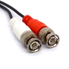 SVHS to BNC Splitter Cable 4 Pin SVHS Male to Double BNC Female S-Video Adapter S-Video Male for CCTV Cameras Amplifier Coaxial Cable