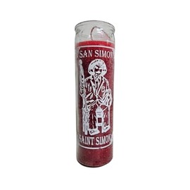 San Simon Red Ritual Candle/San Simon Veladora Roja