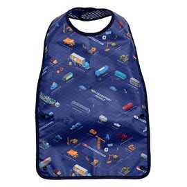 COLORFUL CANDY STYLE B0908000 Eating Apron, For Boys, Babies, Waterproof, Baby Food, Spilled Food, Car Community Transportation Infrastructure