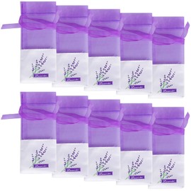 10 Pcs Lavender Bags for Wardrobes, Lavender Bags Empty, Lavender Bags for Storage Potpourri Scented, Wardrobe Fresheners Filling Bag