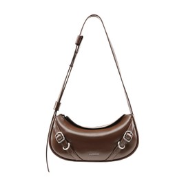 Small Purse Leather Bags For Women: Brown Shoulder Handbags Crossbody Bag - Adjustable Straps for Ladies Classic Vacation