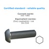 M6 (20mm) Hex Socket Button Screw (Pack of 25) Buttons