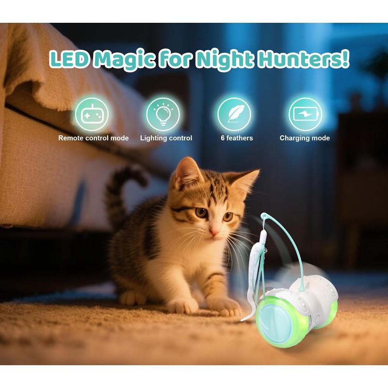 ZeLing HTL Remote Control Cat Toy with Auto Mode -