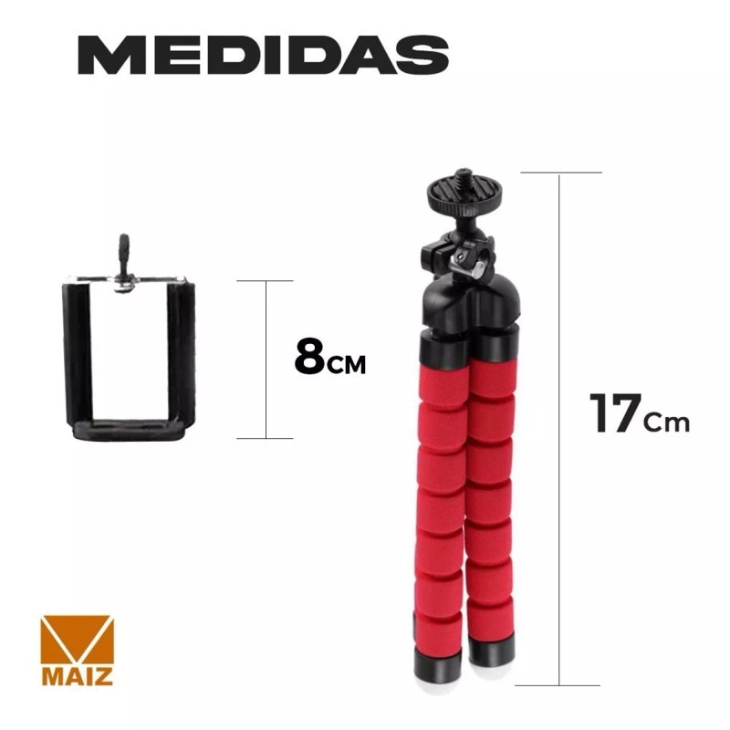Maíz Oferta Tripie Soporte P/celular Con Abrazadera Mayoreo 10pz