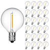 G40 Edison Clear Replacement Bulbs, 0.6W Shatterproof Light Bulbs for