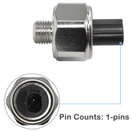 Ignition Knock Sensor 30530-PPL-A01 with Connector Pigtail Harness - Compatible with Honda Accord, Civic, CR-V, Element & Acura RDX, RSX, TSX - Replacement Part: 30530-PNA-003, KS197, SU6143