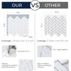 FunStick 15-Sheet White Peel and Stick Backsplash Tiles for Kitchen