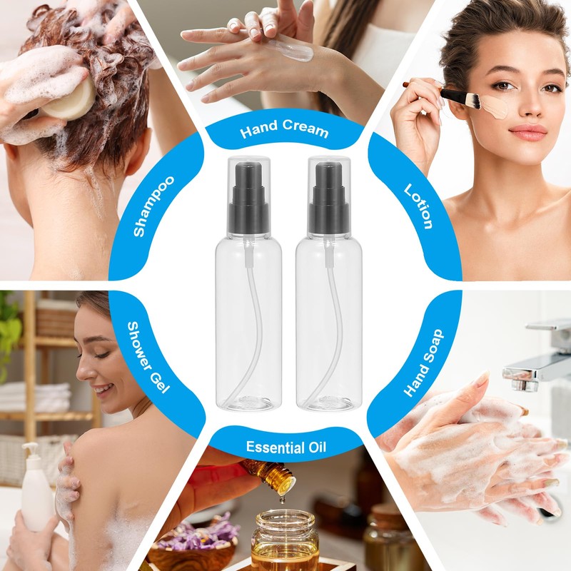 PATIKIL Travel Pump Bottle, 6 Pcs 3.4oz (100ml) Leak Proof