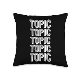 Topic Throw Pillow