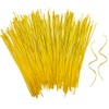 200 Pcs 6" Garden Plastic Plant Twist Ties Reusable Yellow
