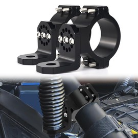 REARACE 2PCS UTV Whip Mount, UTV Light Flag Mounts Aluminium 360° Rotating Adjustable for 1.75" to 2" Roll Cage Compatible with Polaris RZR 900 1000 XP Pro Can Am X3