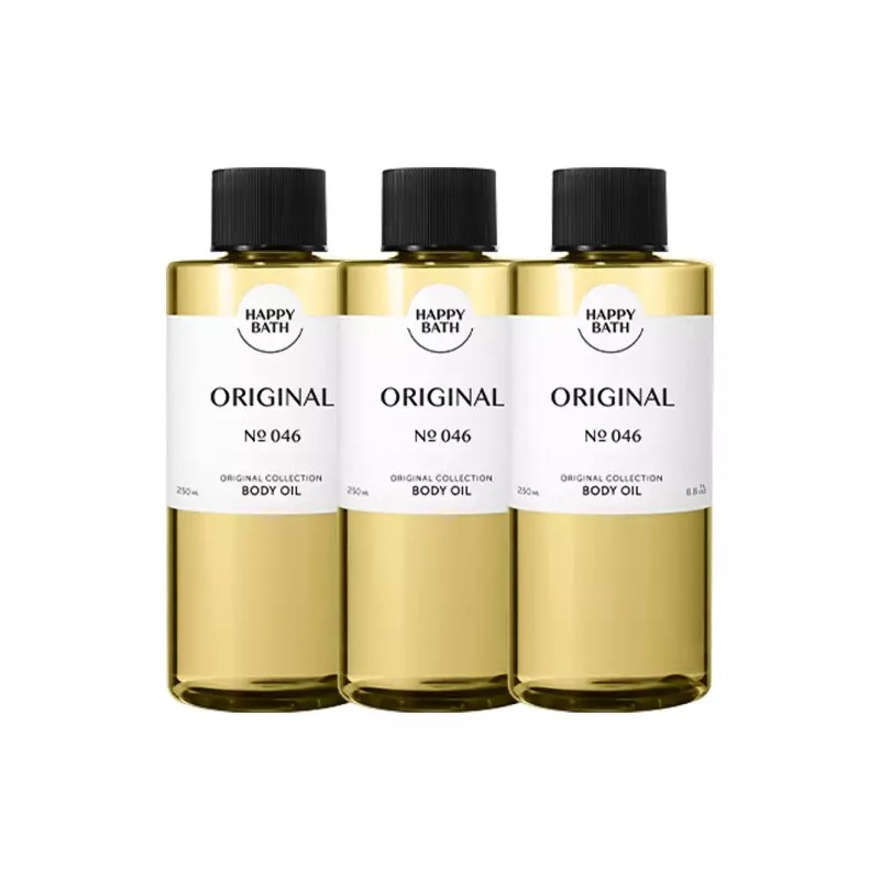 Happybath 해피바스 오리지널컬렉션 바디오일 오리지널 250ml 3개 Happybath Original Collection