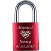 ♥ Love Goals Engraved Love Padlock with Engraving | Individual