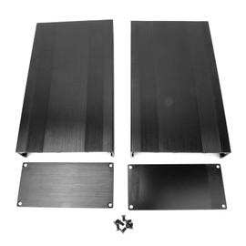 Fafeicy Aluminum Cooling Box, Split Type Enclosure Electronic Box, 1.25-1.5mm Baffle Thickness, for GPS Analyzer Housing, HiFi Amplifier Aluminum Housing, DIY(68 x 145 x 250mm), Electronic