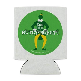 Elf Movie Son of a Nutcracker! Can Cooler - Drink Sleeve Hugger Collapsible Insulator - Beverage Insulated Holder