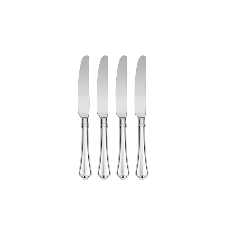 Oneida Juilliard Fine Flatware Dinner Knives, 0.65 LB, Metallic