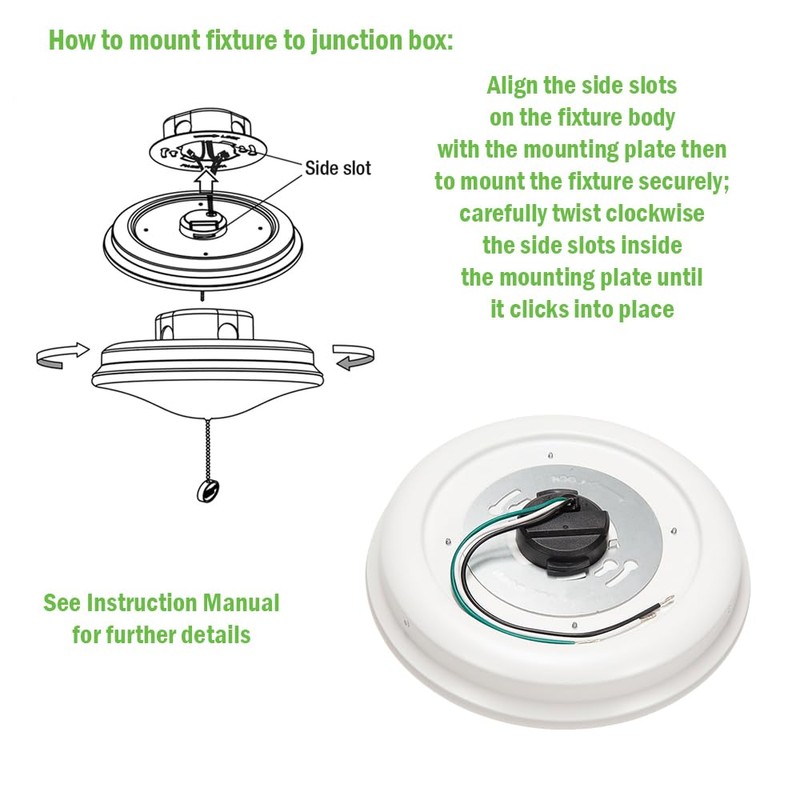 ETI SOLID STATE LIGHTING INC. 10 in. White Closet Light