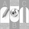 Pack of 60 Tapping Screws Stainless Steel M5 x 18
