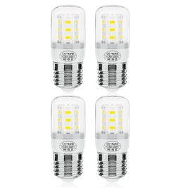 Kibitigik 5304511738 Refrigerator LED Light Bulb KEI D34l Bulb Compatible with Frigi-daire Refrigerator Replaces AP6278388 PS12364857 4584444 (110V 5W White Light) - 4Pack