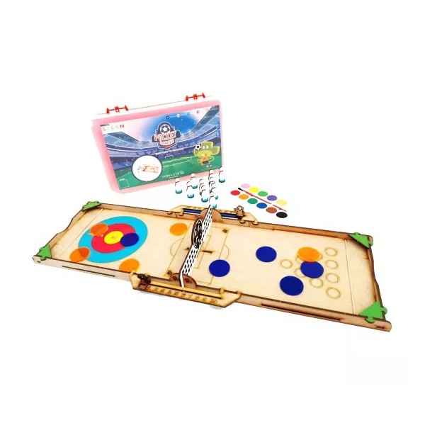 Monkits Education Pocket Soccer 3 En 1, Para Armar Juguete