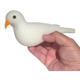 SPONGE PRODUCTION DOVE Appearing Magic Trick Fake White Soft Foam Bird Spring Up