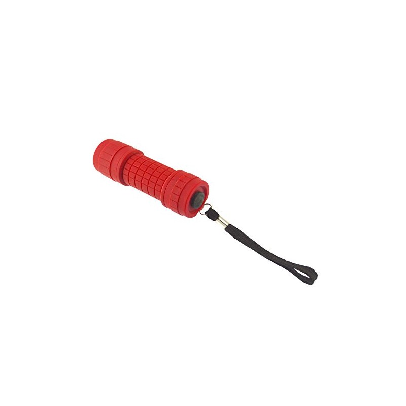 AB Tools 9 LED Red Torch Light Mini Flashlight Camping