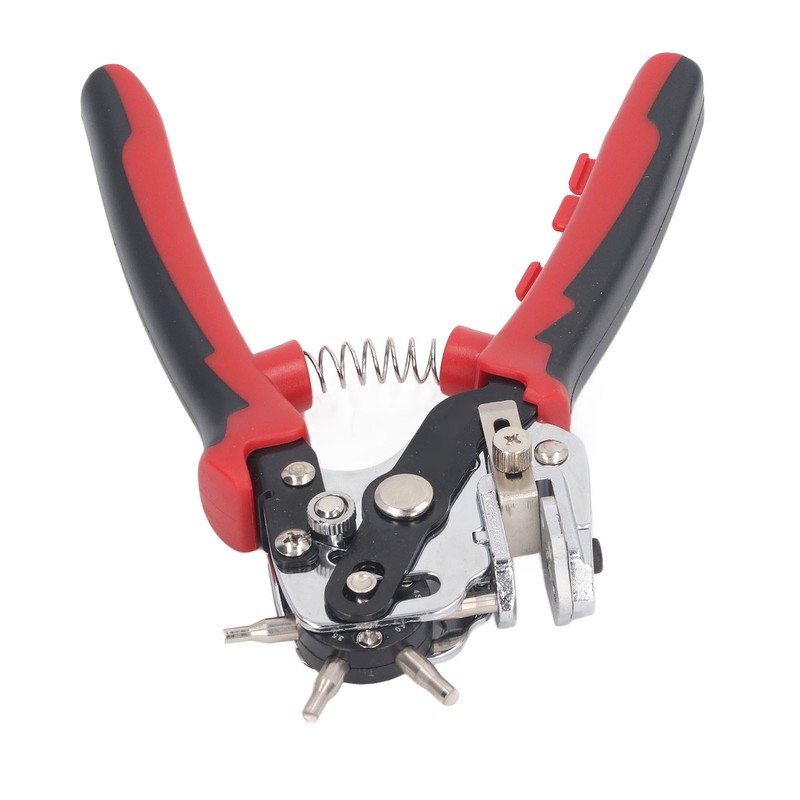 Leather Hole Punch 6 Holes 360 Degree Rotating Adjustable Margin