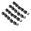20Pcs Black Plastic Safety Eyes with Washers, Craft Eyes, for