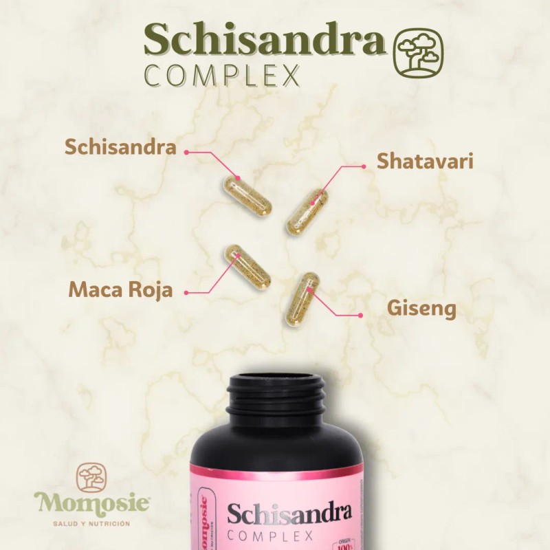 Schisandra Shatavari Complex 60caps Balance Hormonal Mujer Sin Sabor