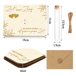 Time instead of stuff money gifts packaging