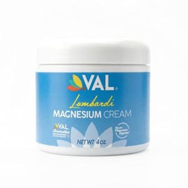 VAL Crema Transdérmica de Magnesio 4oz – Relajación Muscular, Bienestar y Absorción Rápida