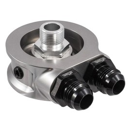 SETRAB 19-SP76-20-22 HyperFlow Billet Sandwich Oil Filter Adapter, M20x1.5 Filter Thread