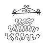 MyGift Necklace Holder Wall Mount, Set of 2 Jewelry Organizer